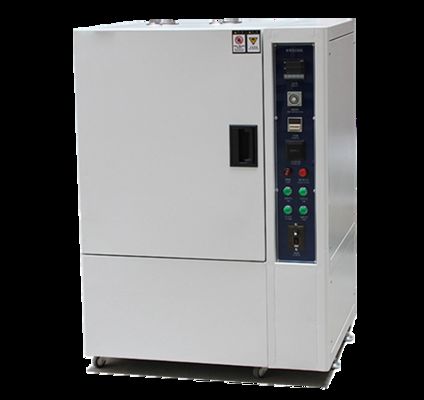 औद्योगिक पीला एजिंग प्रतिरोध परीक्षण कक्ष यूवी त्वरित मौसम परीक्षक प्लास्टिक रबर सामग्री प्रयोगशाला के लिए